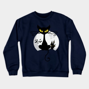 Black Cat Halloween edition Crewneck Sweatshirt